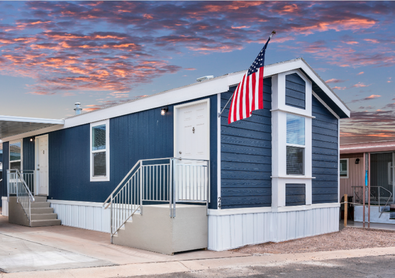 comfortable manufactured home exterior, all age residential neighborhood, Arizona, exterior, suburban