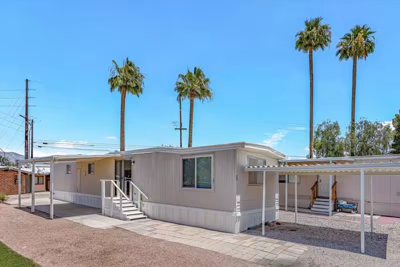 RV, quiet suburban neighborhood setting, homesite, managed active adult community, 55-plus