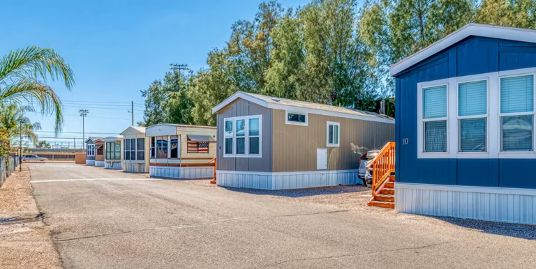 neighborhood, RV, all age residential neighborhood, Mesa, comfortable manufactured home exterior