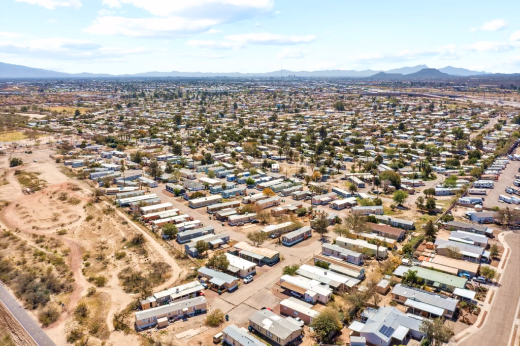 Arizona, park, RV, managed active adult community, land lease manufactured home lot