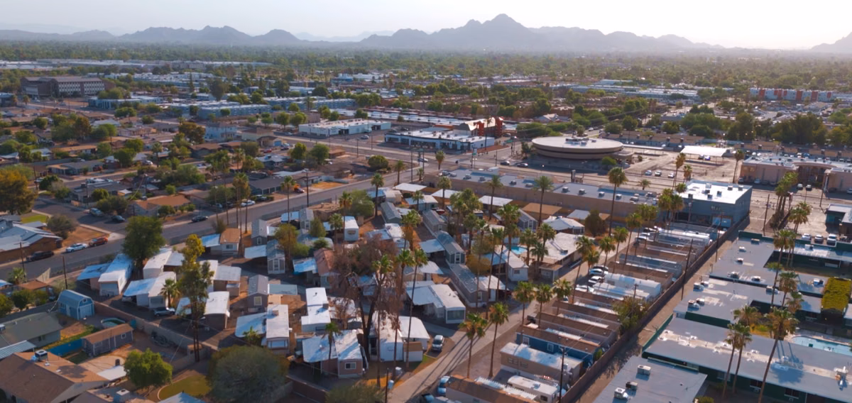 land lease manufactured home lot, park, quiet suburban neighborhood setting, affordable, property