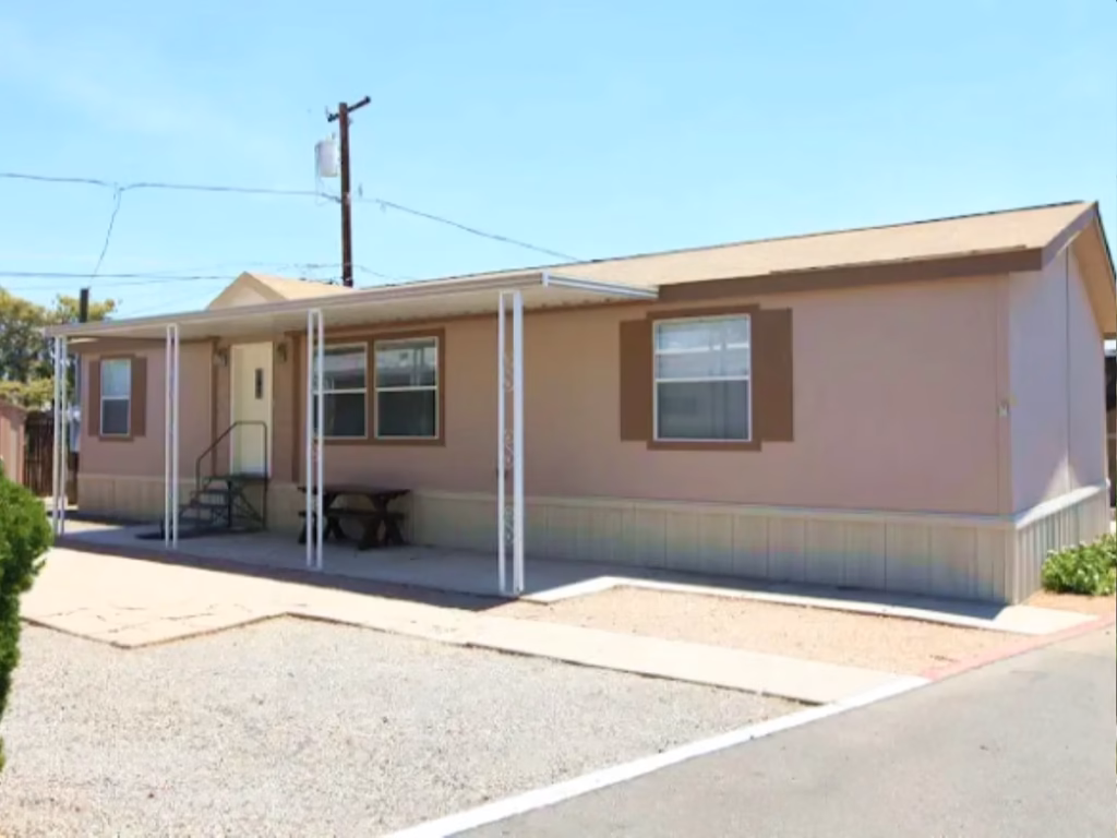 affordable manufactured homes Phoenix, quality manufactured home neighborhood, streetscape, land-lease, 55-plus