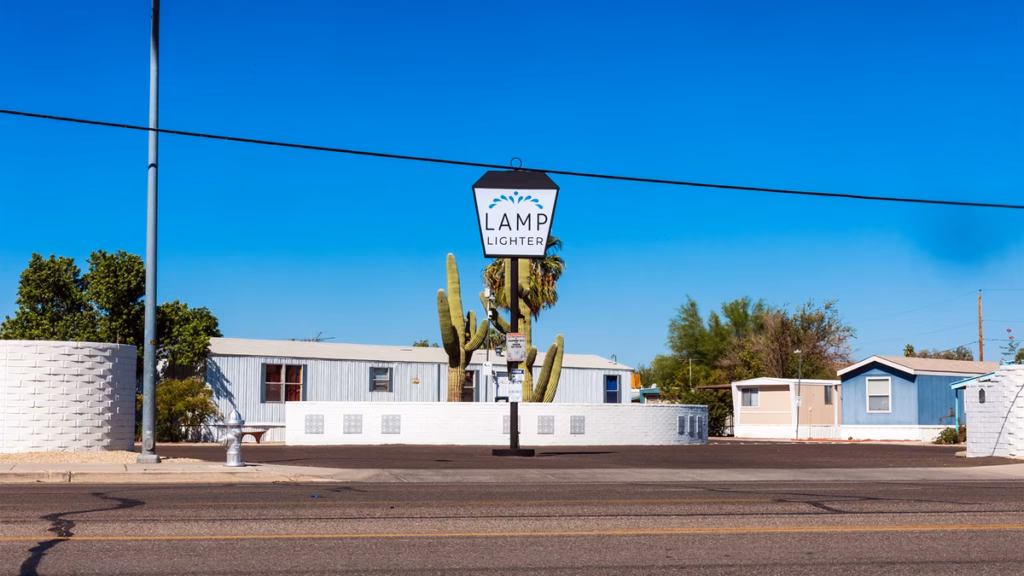 property, land-lease, clean and well maintained community, exterior, managed active adult community