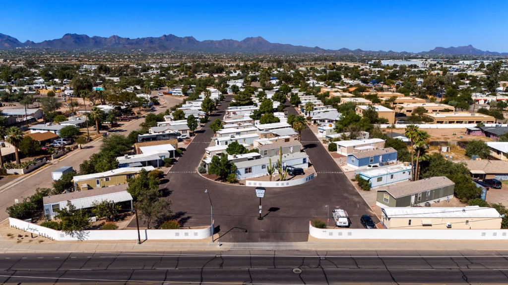 manufactured home community Arizona, suburban, managed active adult community, affordable, property