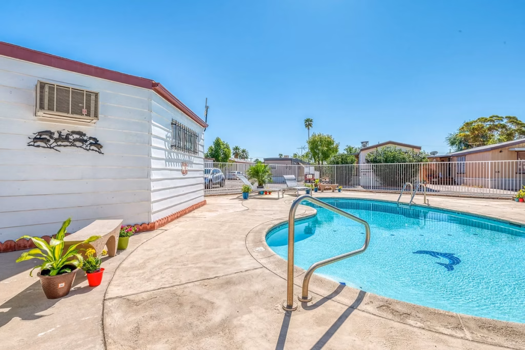 residential street view Mesa AZ, neighborhood, housing, land-lease, land lease manufactured home lot