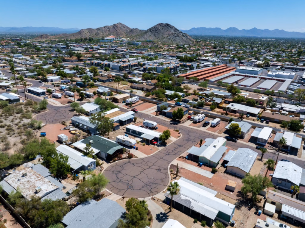 management, 55 plus active adult community, property, affordable, residential street view Mesa AZ