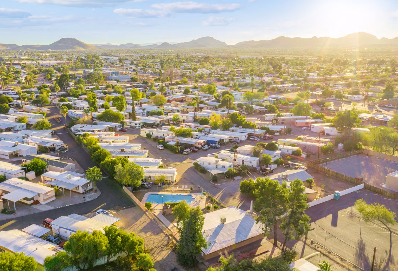 RV, quality manufactured home neighborhood, cleanliness, suburban, RV parks in Arizona