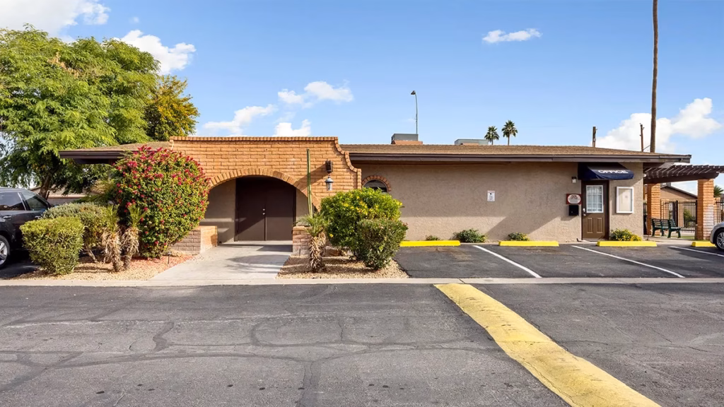 residential street view Mesa AZ, RV, Phoenix, management, quiet suburban neighborhood setting