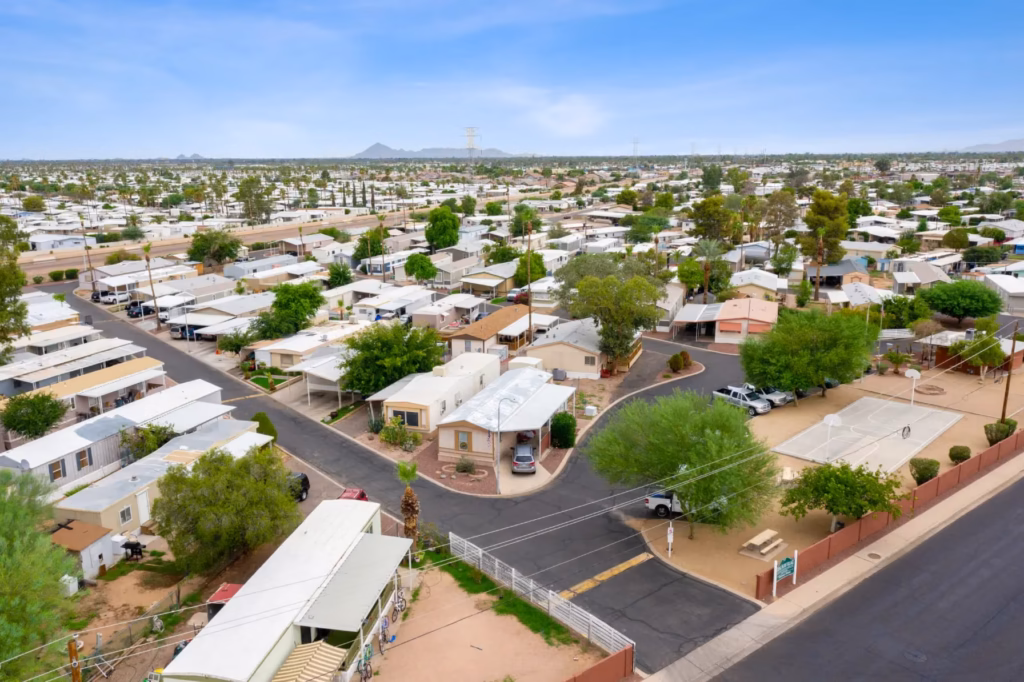 exterior, RV, affordable housing in Texas, clean residential streetscape, community