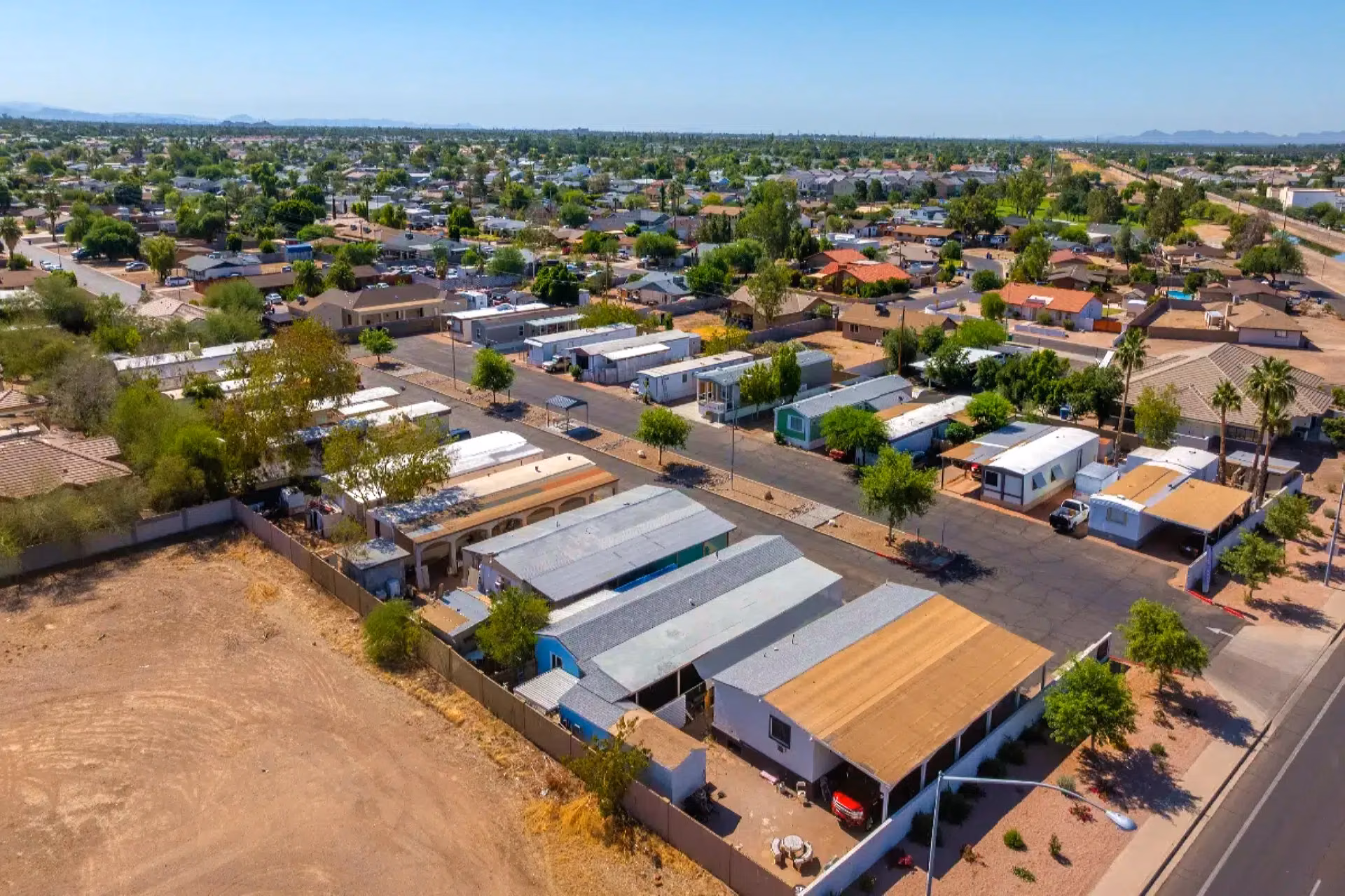 land lease manufactured home lot, suburban, affordable, management, RV parks in Arizona