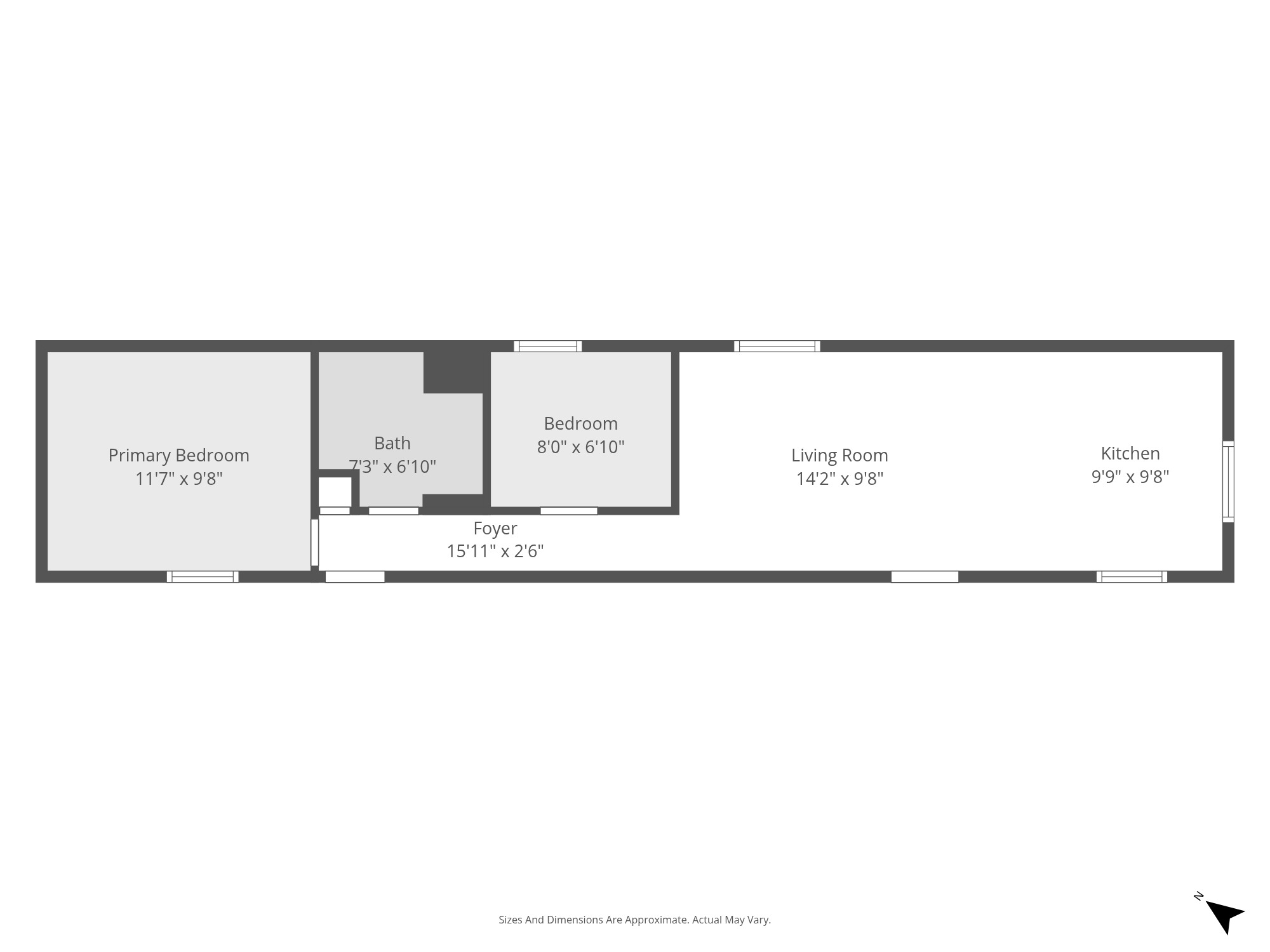 2-bedroom 1-bath Move-in Ready!